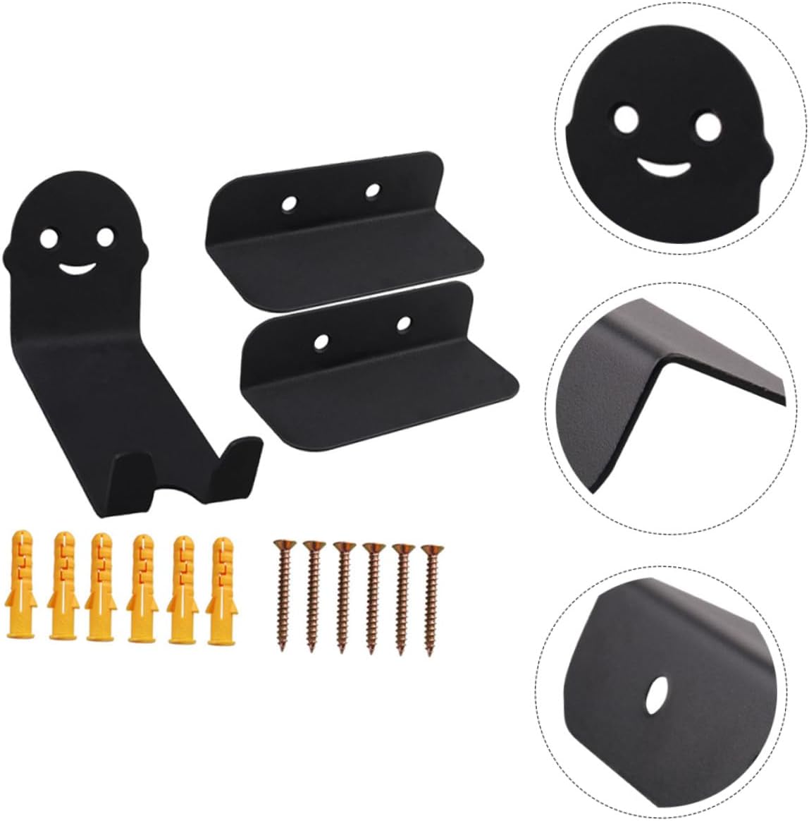 HEALLILY Heavy-duty Metal Bike Wall Mount Rack Triangle Structure Garage Bicycle Storage Hook for Indoor Use Easy Installation Space Saving