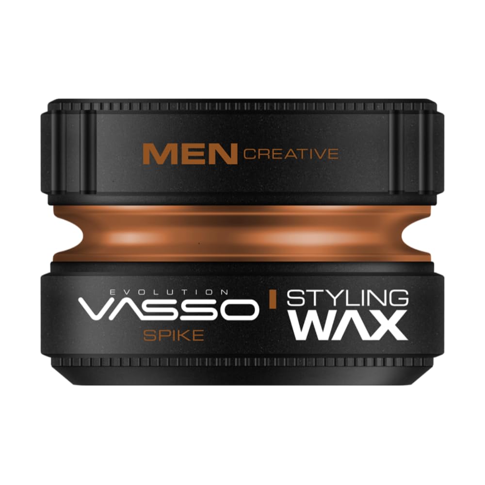 VASSO Saç Şekillendirici Mat Killi Wax | Tüm Saç Tipleri | Ekstra Tutuş ve Ekstra Mat Görünüm | CLAY Spike 150 ml