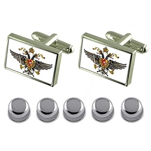 Select Gifts Hemdjurk Studs Dragoon Guards Militair Engeland Vlag Manchetknopen