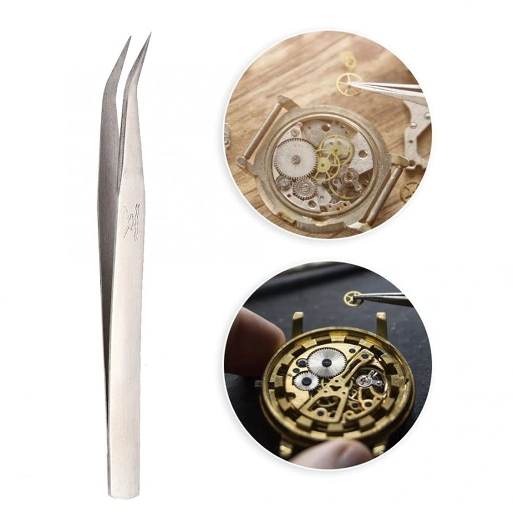 Pinzas para Relojes de joyería antimagnéticas de Acero Inoxidable, Herramienta accesoria para Reparaciones de Relojes de joyería para relojeros