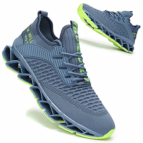 Image of Vooncosir Men's Fashion Sneakers Breathable Mesh Running Shoes Blade Non Slip Soft Sole Casual Athletic Walking Shoes