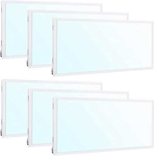 hykolity Luz Troffer de panel plano LED blanca de 2 x 2 pies, 40 W, 4600 lm, luces de techo empotradas con retroiluminación de 5000 K, lámpara de