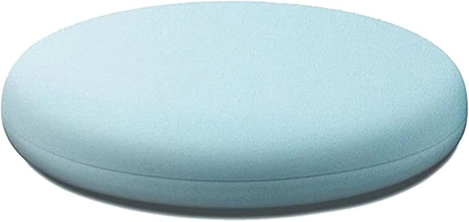 ZTGL 30-60cm Round Chair Cushions, Memory Foam Seat Cushion, Outdoor Garden Seat Cushion Detachable Chair Pads, Washable, Widely Used for Home,Light blue,60cm