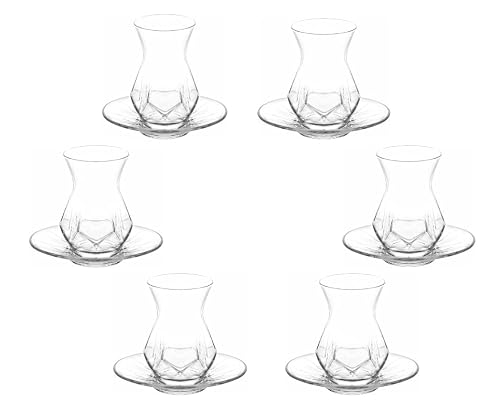 Teegläser Spring & Autumn 12 Türkische, mit Untertasse