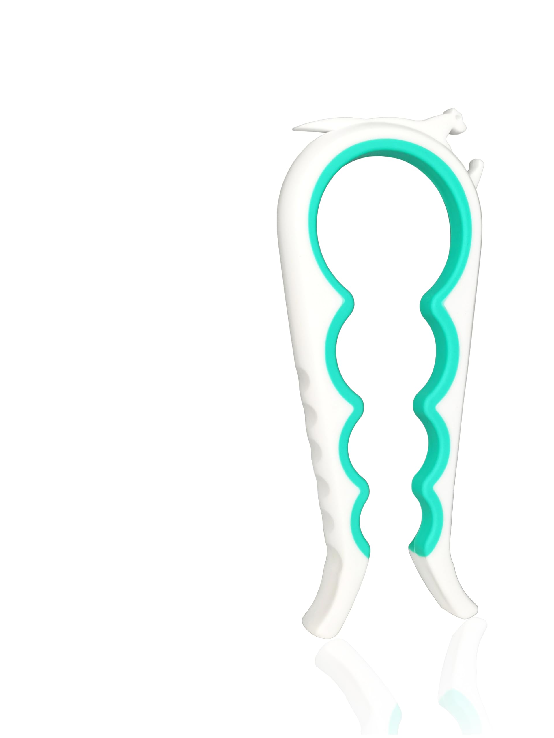Otstar White And Cyan Jar Opener Bottle Opener And Ring Pull Can Opener For Weak Hands Arthritis Hands, Elderly(White And Cyan)