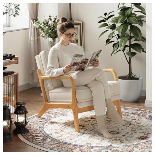 MALOL Mid-Century Accent Chair Set of 2