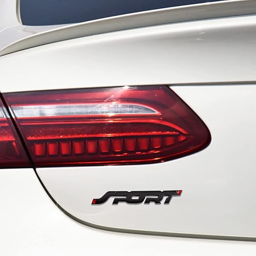 Miniatura 9 de 2 calcomanías deportivas de metal 3D para automóvil guardabarros laterales de automóvil emblema de maletero trasero accesorios de decoración de