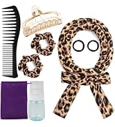Heat Less Curling Headband for Overnight Curls, No Heat Hair Curling Ribbon and Set for Long Hair...
