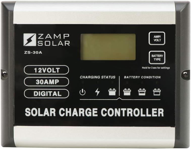 30-Amp Solar Charge Controller, Monitor, Regulate and Protect your Batteries