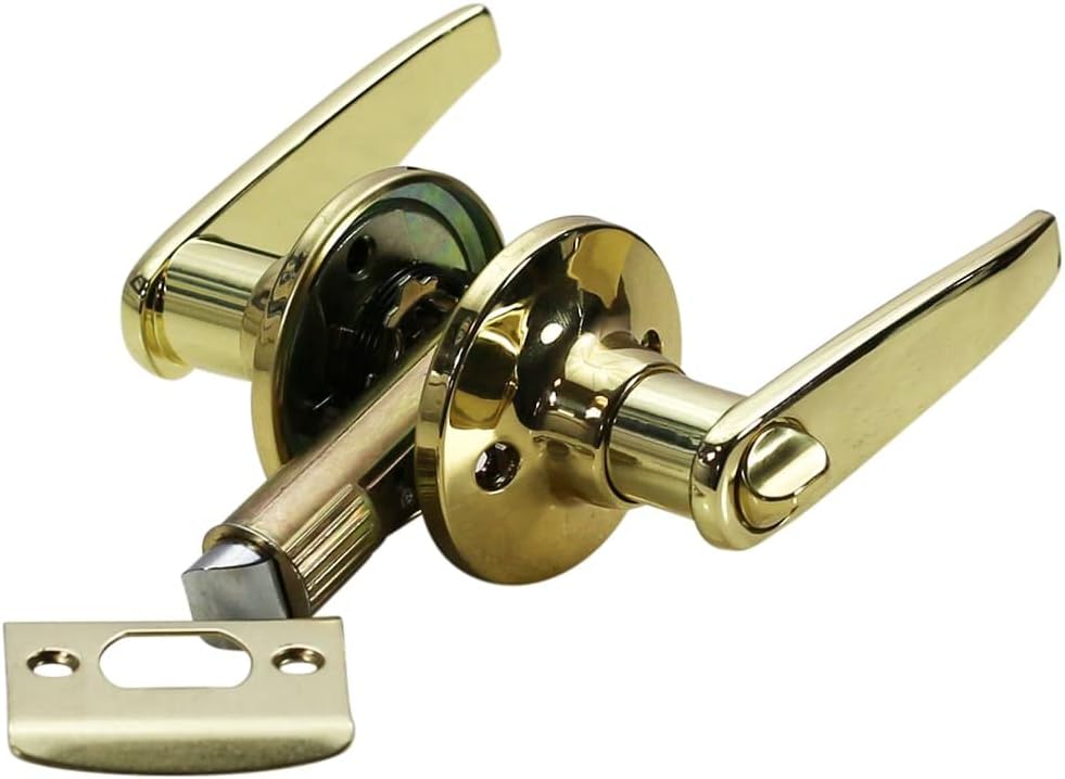 Lockset for RV - Style 3 - Lever Set - (Passage | Matte Black) - Recreational Vehicle Camper Trailer Mobile Home