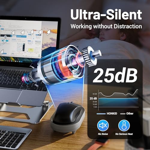 Image of HONKID Undetectable Mouse Mover Jiggler with ON /Off Switch and USB Port Drive-Free,Simulate Physical Automatically Mouse Movement,Prevent Computer Laptop Inactive /Lockdown (Silver)