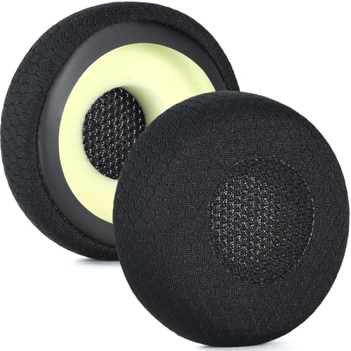 Defean Almohadillas para auriculares Jabra Evolve 65 40 30 20 (Tela de malla negra) | Diseño para comodidad todo el día miniatura 1