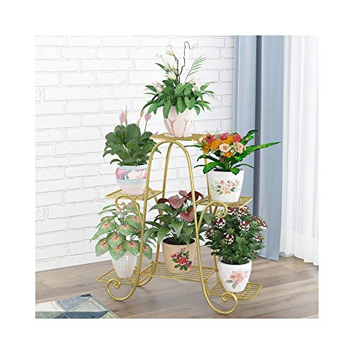 YYH Multifunction Nordic flower shelf floor multi-layer ladder flower balcony indoor outdoor green stalk orchid flower pot rack