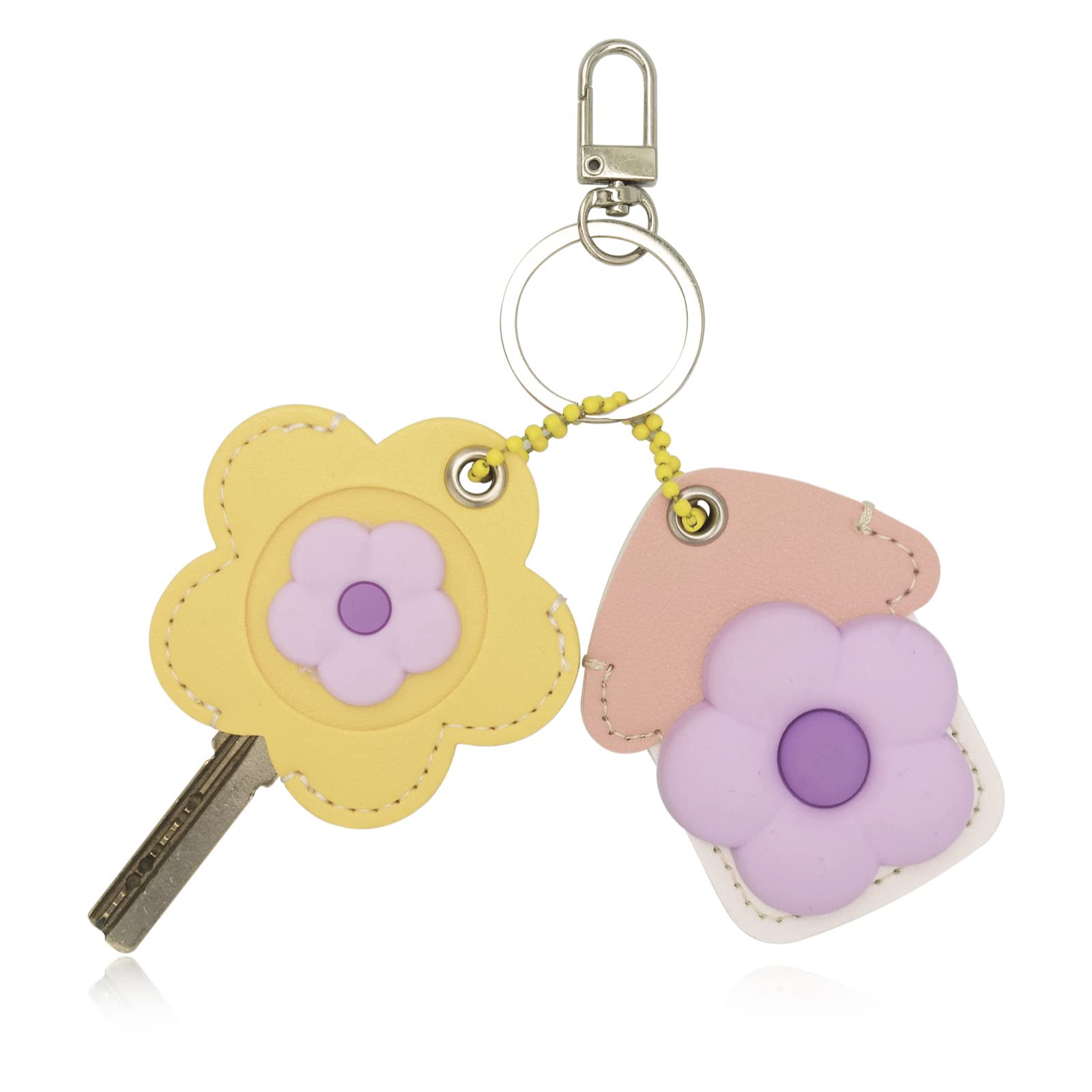 Funny live Key Identifiers, Caps Covers Tags Handy Key Ring Holder for Distinguishing Keys