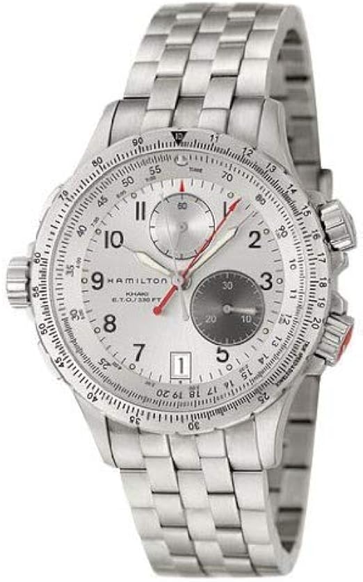 Orologio da polso uomo HAMILTON H7722153 cinturino in acciaio Khaki  Aviation : Amazon.it: Moda