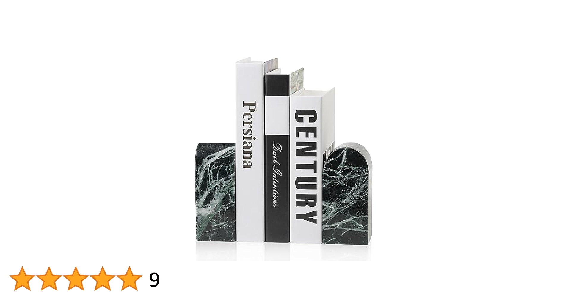 Amazon.co.jp: Koville マーブルブックエンド ヴェルデ