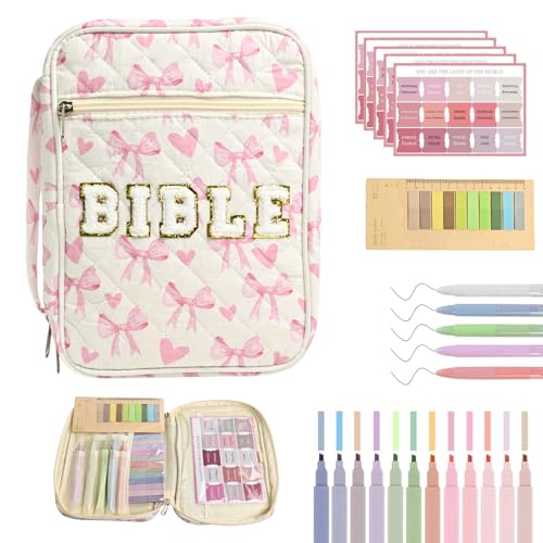 Étui de protection de la Bible grand sac en chenille fournitures étude filles