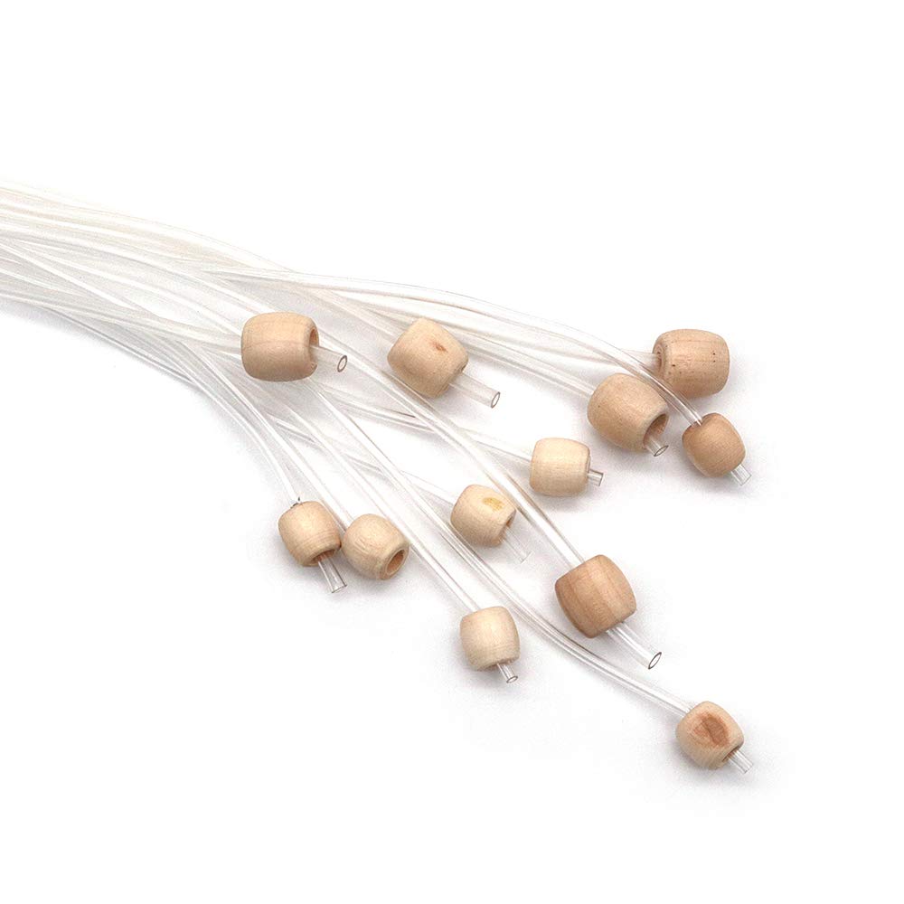 Kit 12 Crochets Bambou VOANZO 3,0 à 10,0 Mm – Ensemble Complet Avec Câbles Plastique, Idéal Débutants & Confirmés