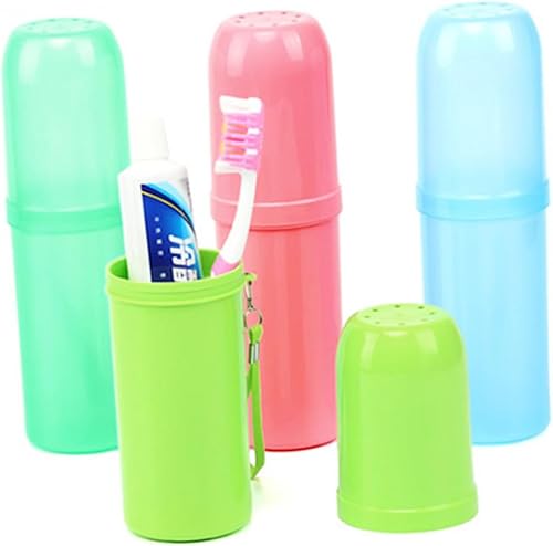 Soporte para cepillos de dientes Protable Estuche para cepillos de dientes Taza de lavado de viaje portátil