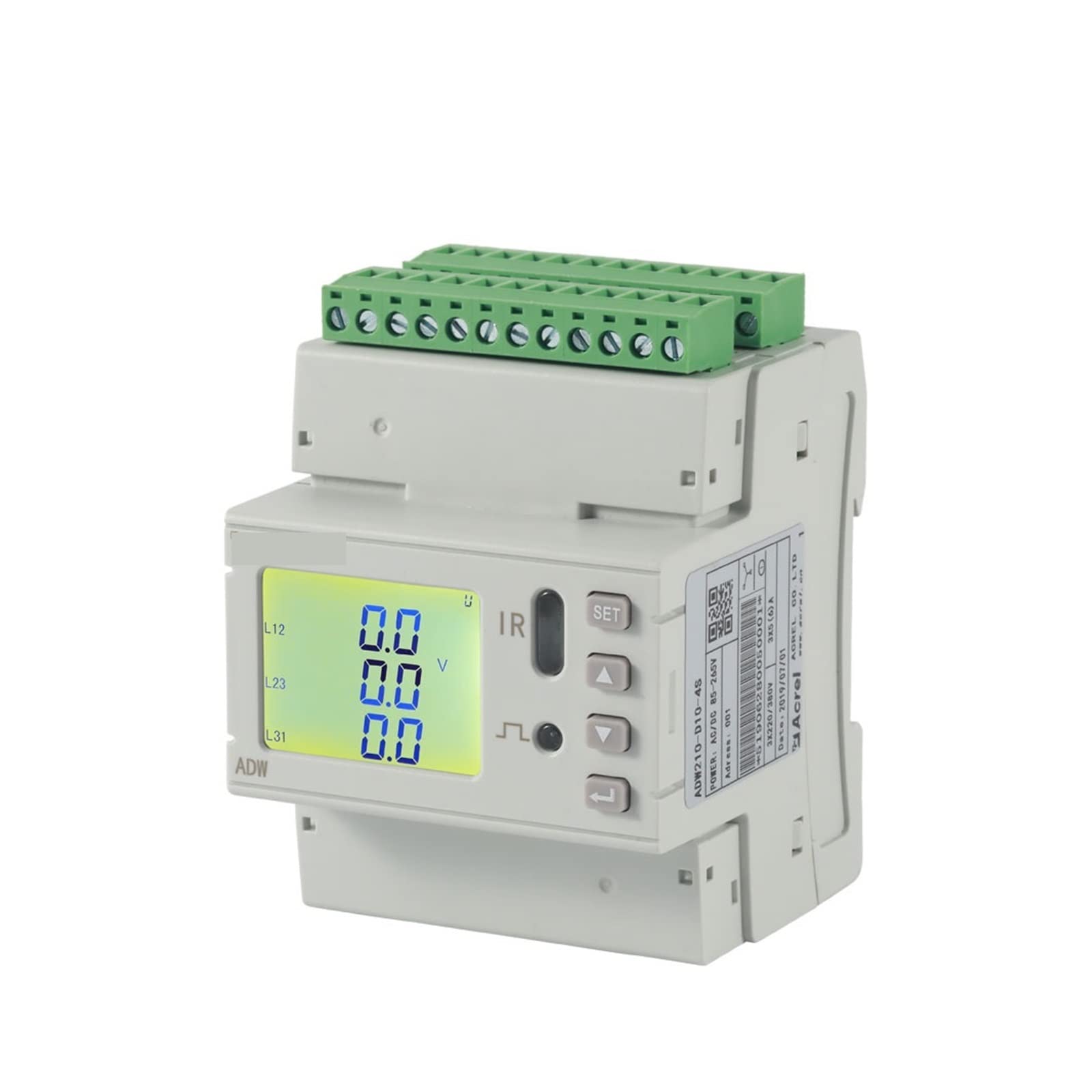Contatore elettrico digitale, Contatore di energia multicircuito wireless serie ADW210-D36/contatore di energia wireless trifase/contatore di energia intelligente wireless Monitora e registra il consu