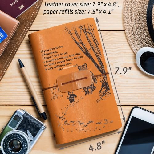 Notebook en cuir ZVMIS carnet de notes rétro bloc-notes cadeau - 3