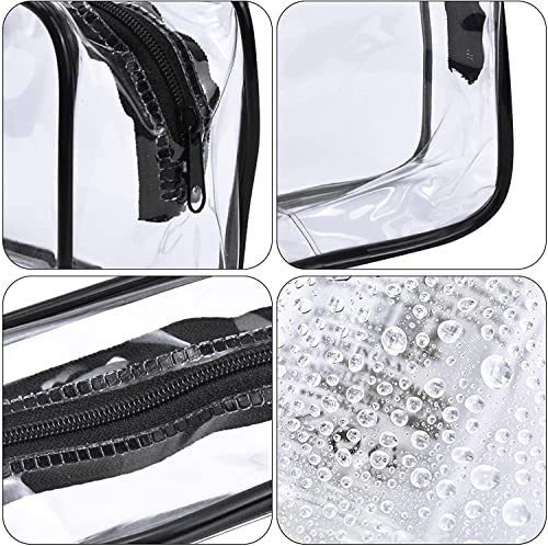 Necessaires para artigos de higiene pessoal transparente para viagem, à prova d'água, com zíper, or