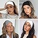 TERSE Headbands for Women Wide Non Slip Hairbands for Women's hair Soft Elastic Thick Head Bands Fashion Workout Yoga Hair Accessories, 6 Pack