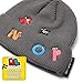 Alphabet LORE – Multi-Character Knit Beanie w/Embroidered Patches | Unisex Cap for Kids & Teens | Back-to-School Accessory | Fall & Winter Fashion | Officially Licensed