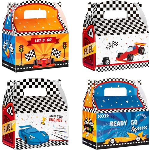 Boîtes à friandises de course automobile pour cadeaux d'invités d'anniversaire x12