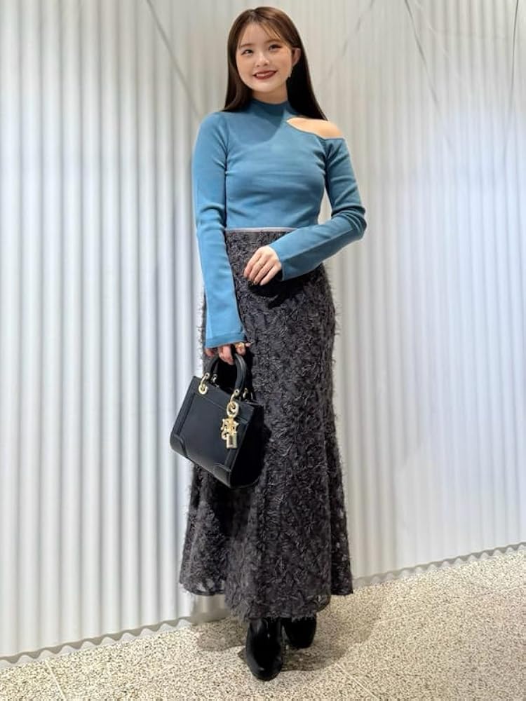 Amazon | [スナイデル] ワンショルハイネックニットプルオーバー