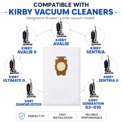 Image of Vacuum Bags Compatible with Kir-by Avalir Sentria Ultimate G 18 Pack