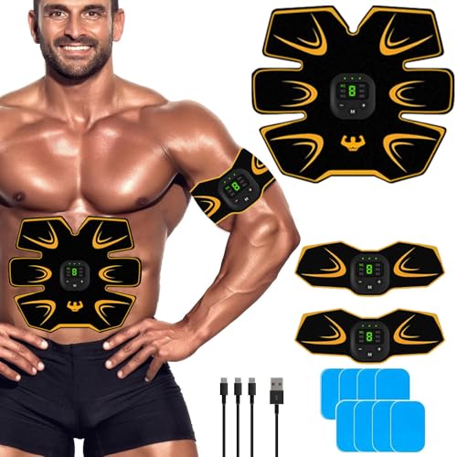 Electroestimulador muscular, electroestimulador para abdominales, ABS abdominal tonificante del cinturón, EMS Estimulador muscular abdomen / brazo / piernas / cintura / glúteos