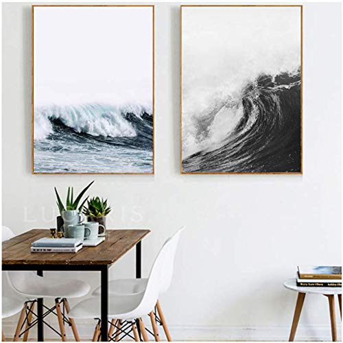 Peinture toile palmier noire et blanche pour habiller un mur vide