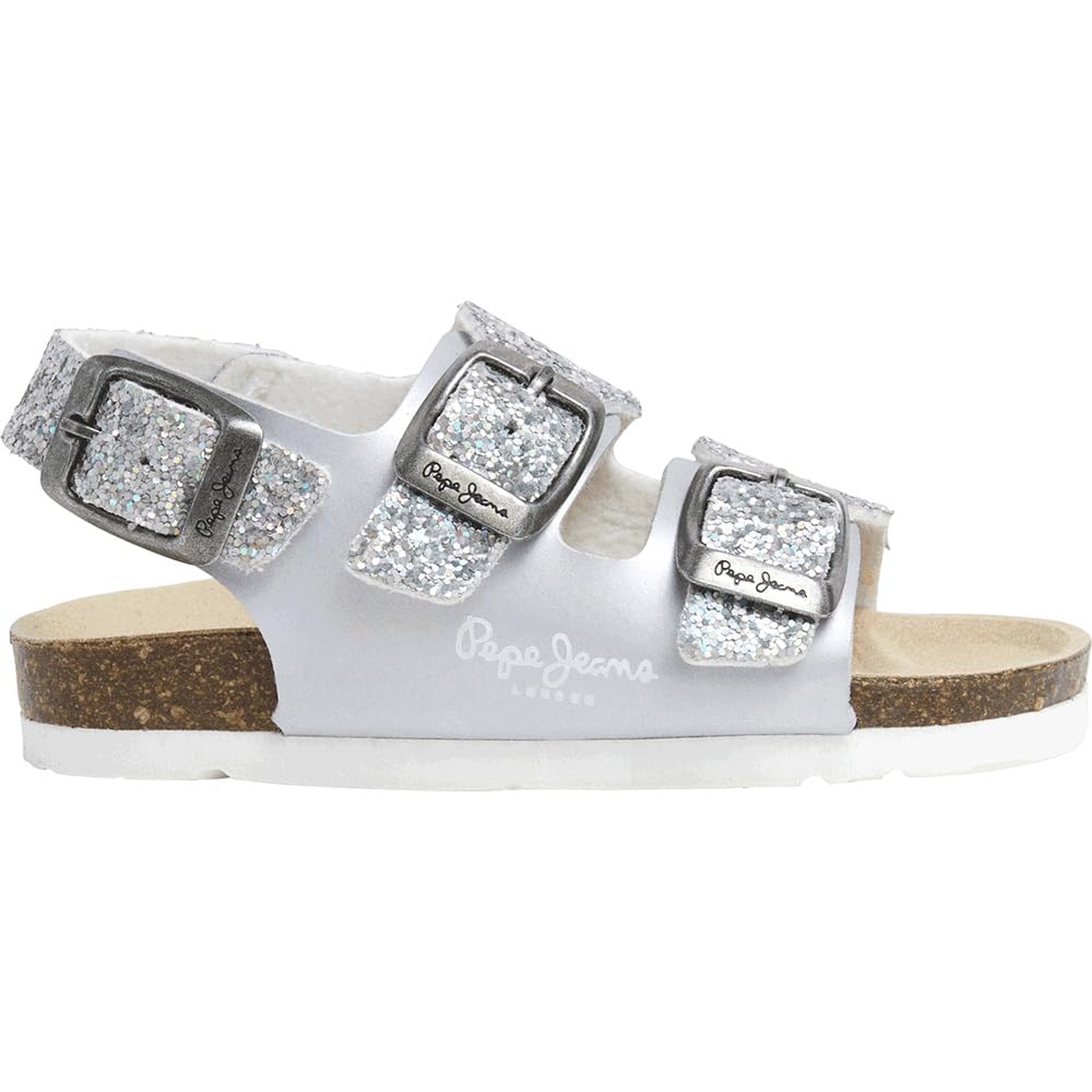 Pepe Jeans OBAN Stars GK Shoes, Grey Silver, 13 UK