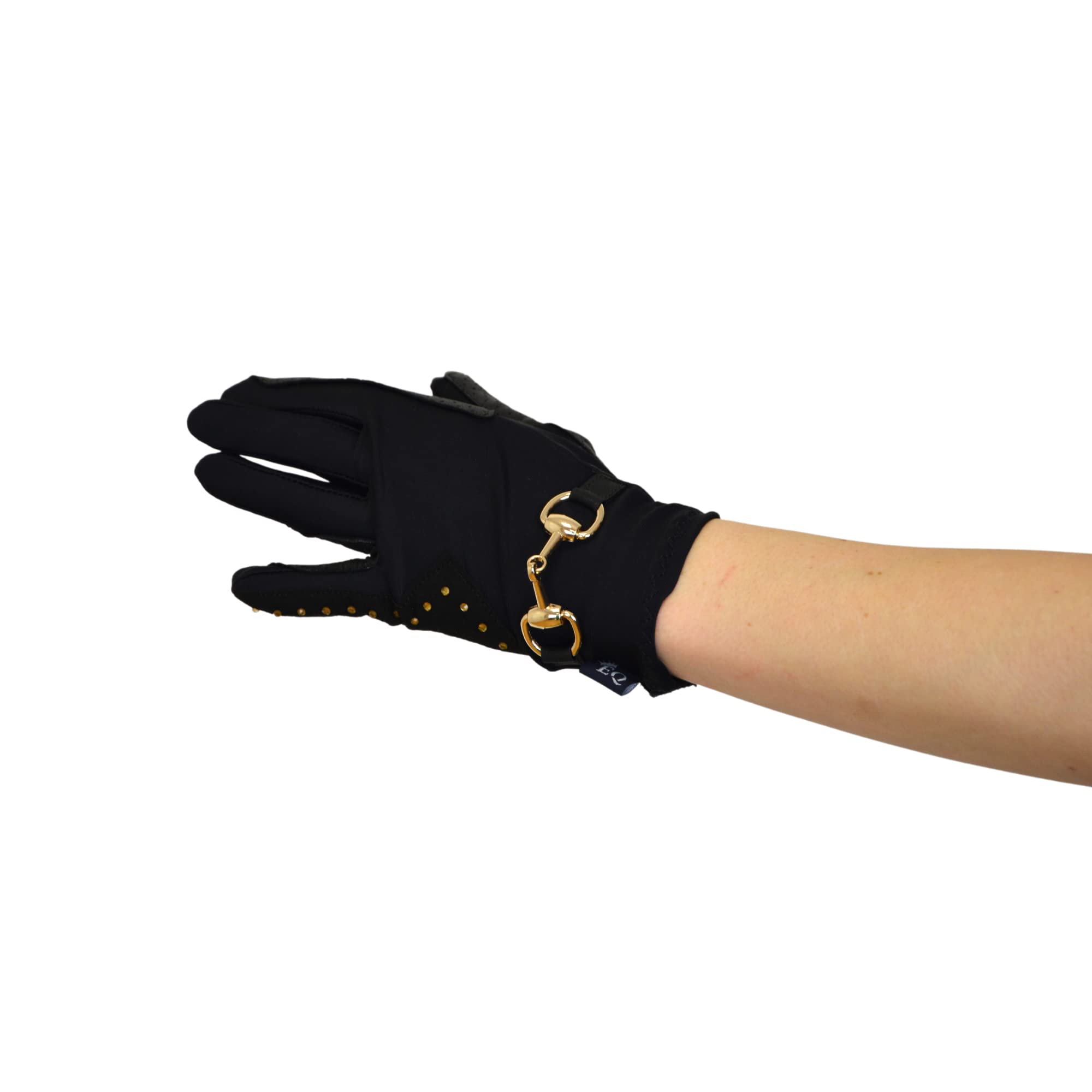 Reithandschuhe Damen Leder Touchscreen – elastische Lycra Handschuhe mit rutschfestem Grip, Ganzjahres-Reithandschuhe - Trangan