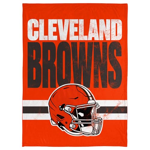 FOCO NFL Soft Plush Throw Blanket, 45 x 60, Cleveland Browns