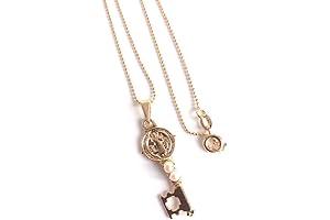 SIFRIMANIA San Benito Key Necklace: Divine Protection with Style
