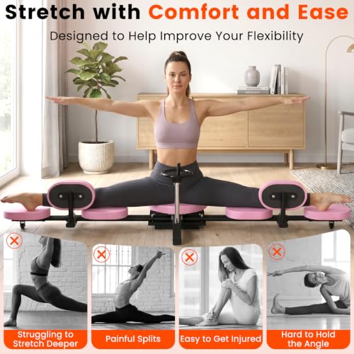 Image of Leg Stretcher, Split Machine for Fexibility & Splits Training | 0-200 Adjustable Stretching Equipment for Home Gym, Heavy Duty Steel Frame Leg Stretching Training Machine