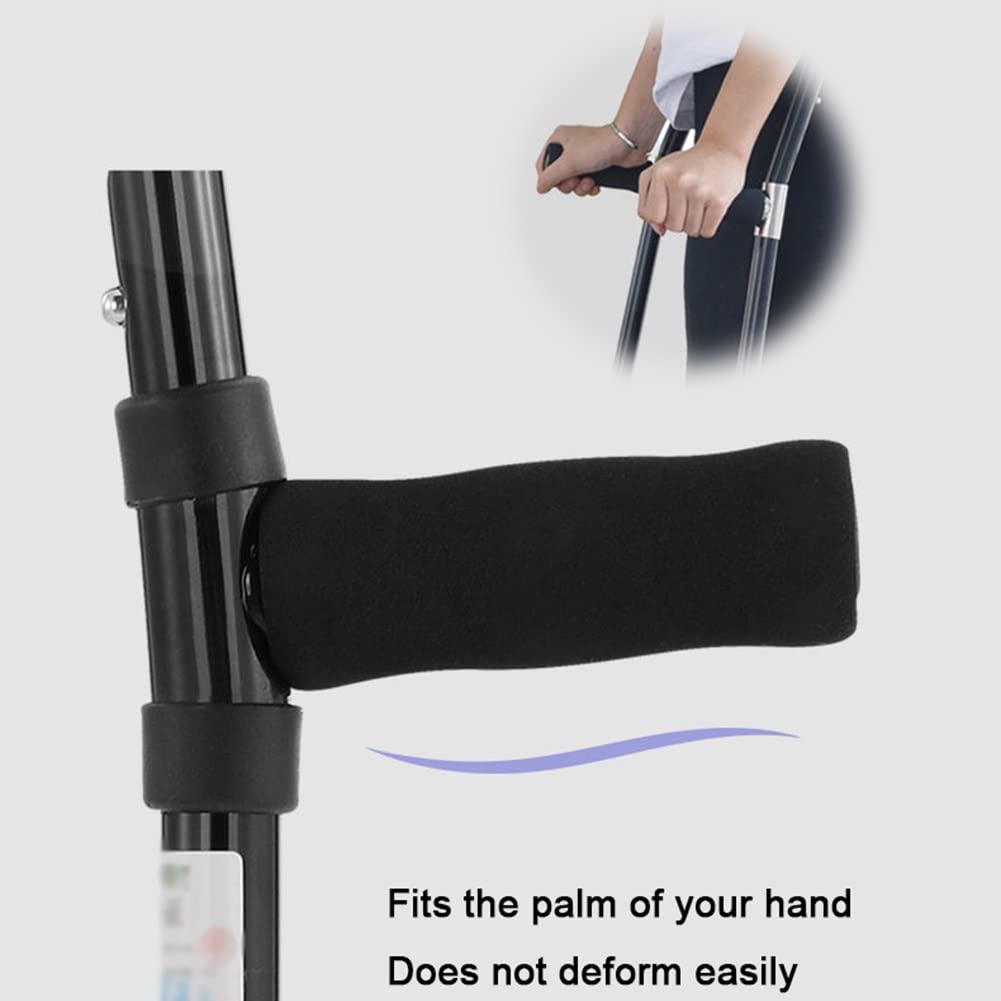Muletas de Antebrazo para Adultos, Bastón Ajustable en Altura, Apoyo Ergonómico para el Codo, Muletas Ligeras de Aluminio, para Una Altura de 145~185cm (Size : 1 Count)