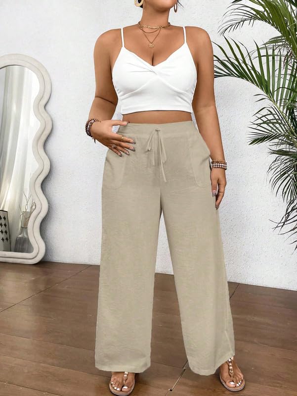 Image of DTR FASHION Women's Stretchable Solid Cotton Blend Casual Trouser