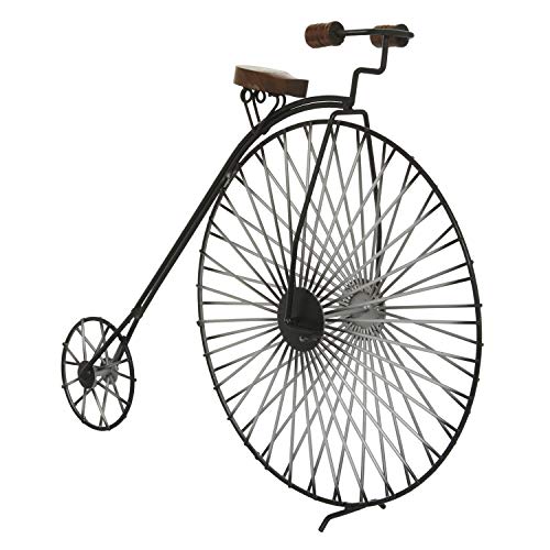 Deco 79 Metal Bike Sculpture, 17" X 5" X 15", Black #TOP1