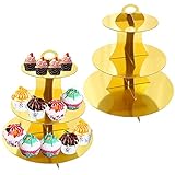 【Material reutilizable】 El soporte para cupcakes está hecho de cartón grueso, que es reutilizable y duradero, una forma ideal de servir cupcakes y golosinas para cualquier celebración.