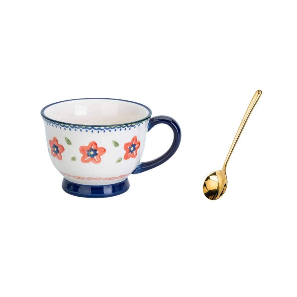 Bol à soupe en porcelaine avec poignée tasse à soupe céramique four micro-ondes