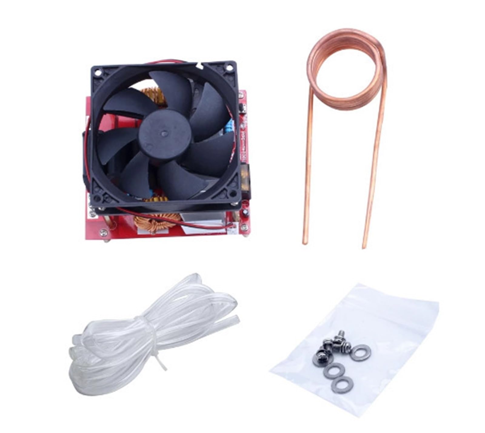 Calentador De Inducción DC 24-36V ZVS, Placa Calefactora, Bobina, Tubo Cobre, Controlador Flyback, Encendido Enfriamiento Recocido DIY