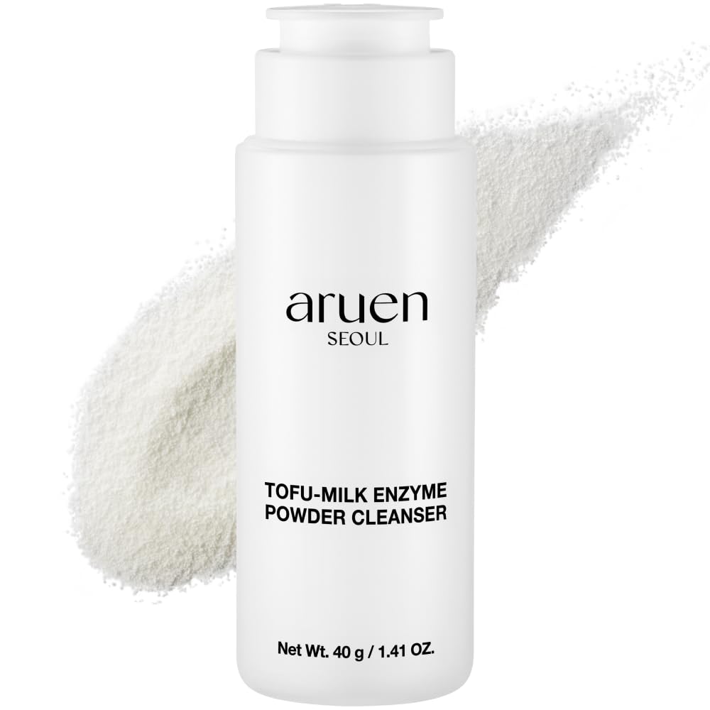 Fermented Tofu Collagen Enzyme Powder Cleanser – Fermented Soy Milk with Collagen & Hyaluronic Acid – Korean Gentle Exfoliating Powder Face Wash for Deep Cleansing & Pore Care (1.41 oz / 40g)