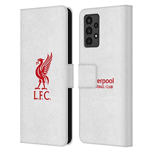 Protection Samsung Galaxy A13 Liverpool FC, étui portefeuille rabat cuir rouge