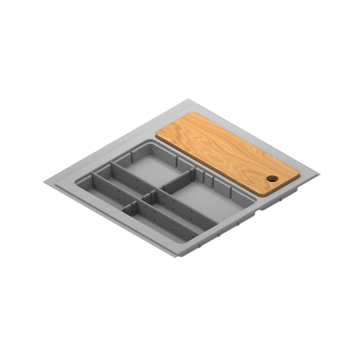 Menage Confort Posate per cassetti finitura grigia per cassetti di larghezza esterna 600 mm