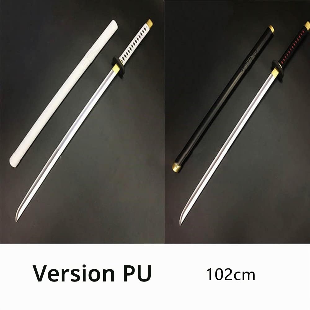 damdos Accessoire d'halloween pour Arme Katana Cosplay Épée Roronoa Zoro en Caoutchouc PU Épées Samouraï Cadeaux d'anniversaire