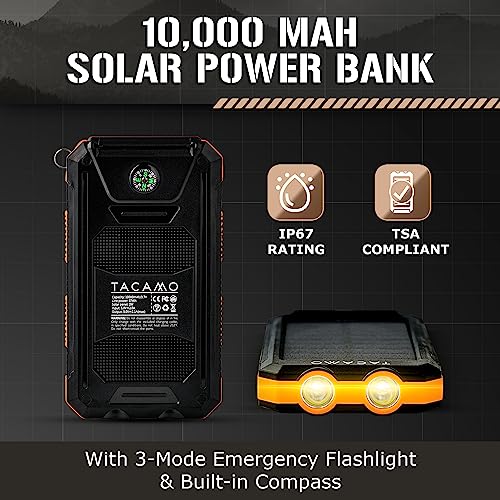 Tacamo TAC-SPB-0001 ® Solar Power Bank Portable Charger thumb #1