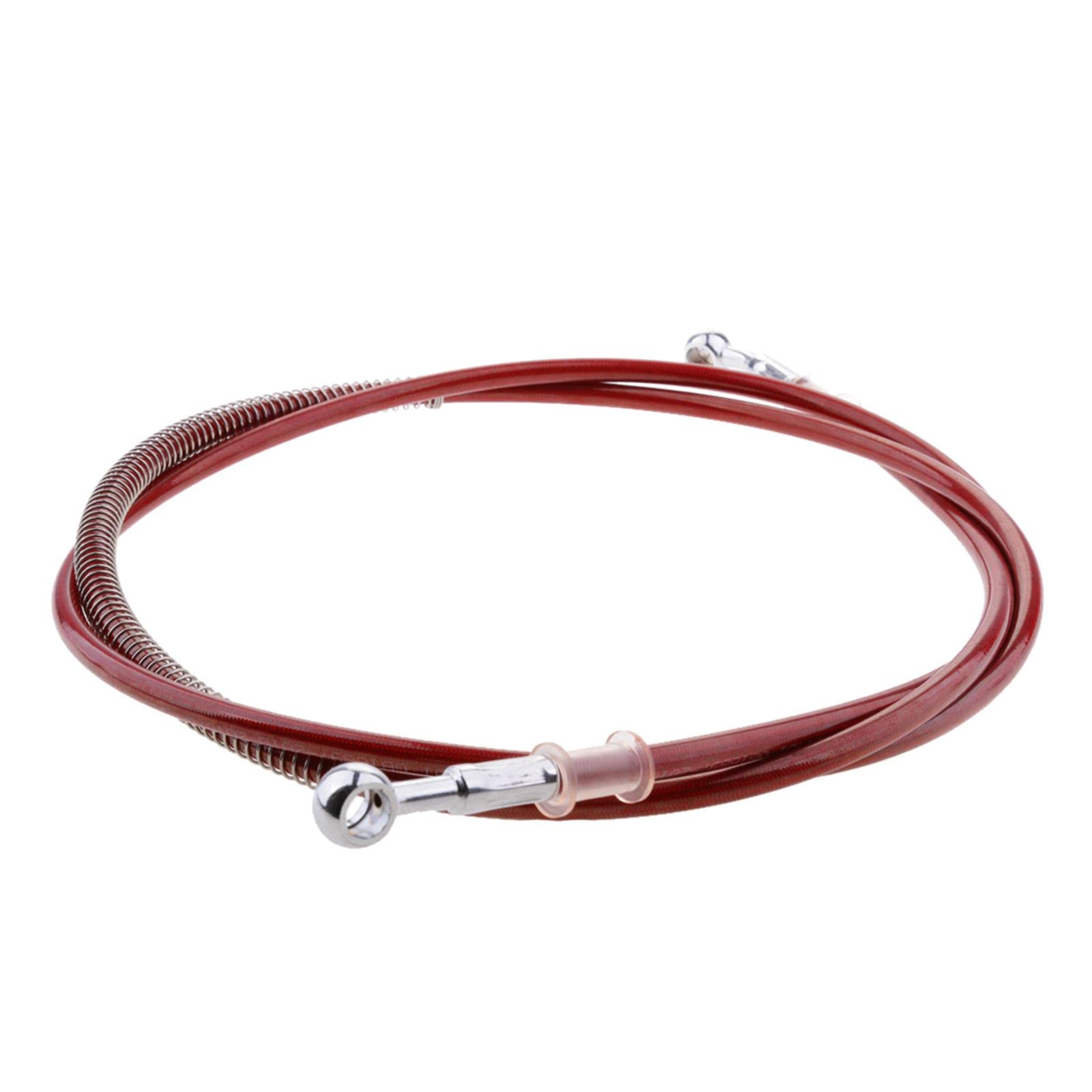 CLUB BOLLYWOOD 200Cm Motorcycle Brake Clutch Throttle Cable Oil Hose Line Pipe Red | Motors | Parts & Accessories | Motorcycle Parts | Brake Lines & Hoses - Image 4 thumbnail